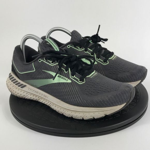 Brooks Transcend 8 Gray/Green Athletic Running Shoes 1203191B082 Women’s Size 9 - Picture 3 of 12